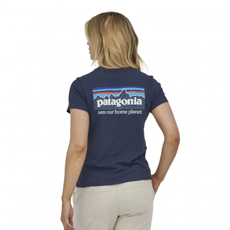 Women's Patagonia P-6 Mission Organic T-Shirt (New Navy)