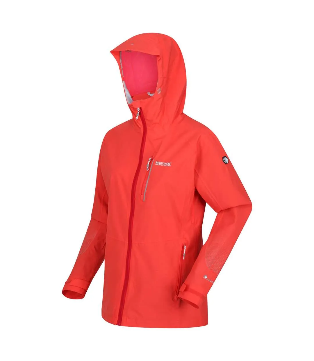 Womens/ladies highton pro waterproof jacket neon peach Regatta